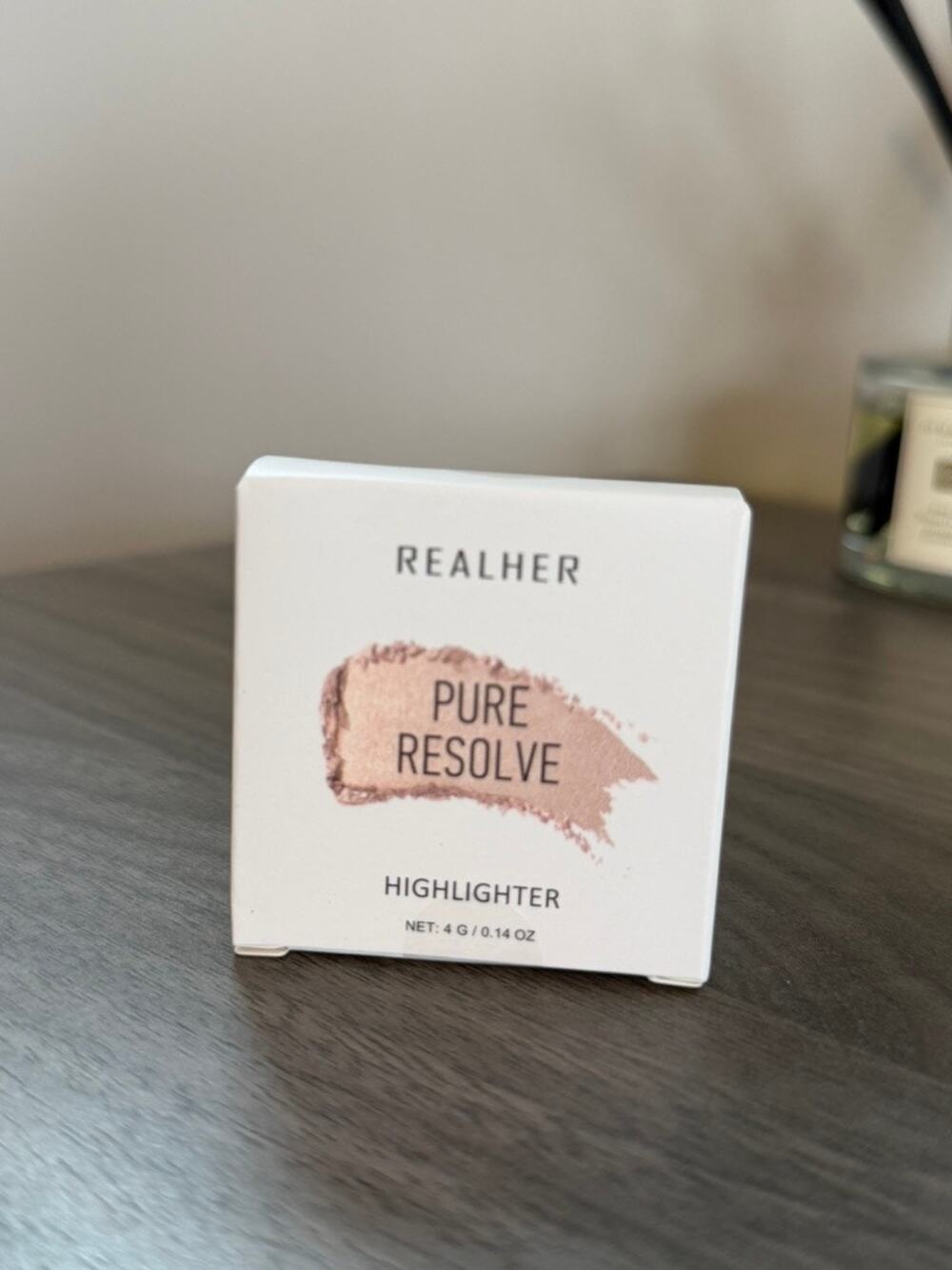 REALHER Pure Resolve Highlighter Champagne 4g 0.14 oz NEW